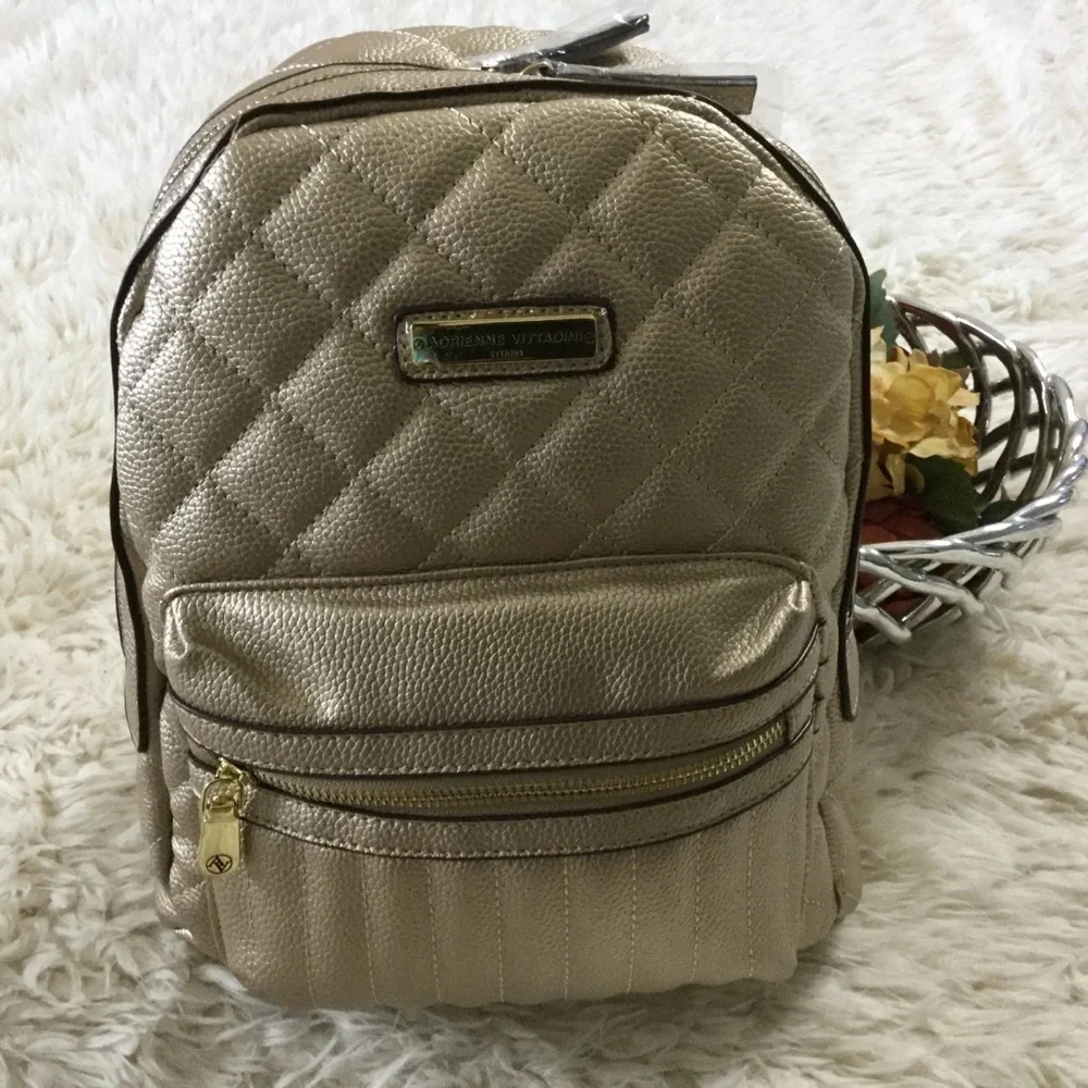 Adrienne Vittadini Shimmering Quilted Packpack